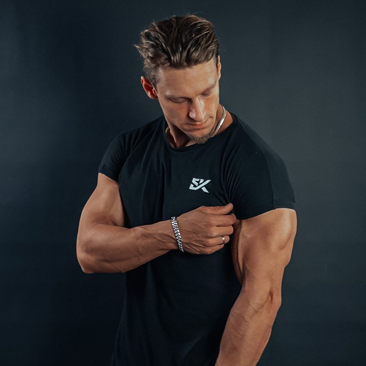 SK Logo Black T-Shirt